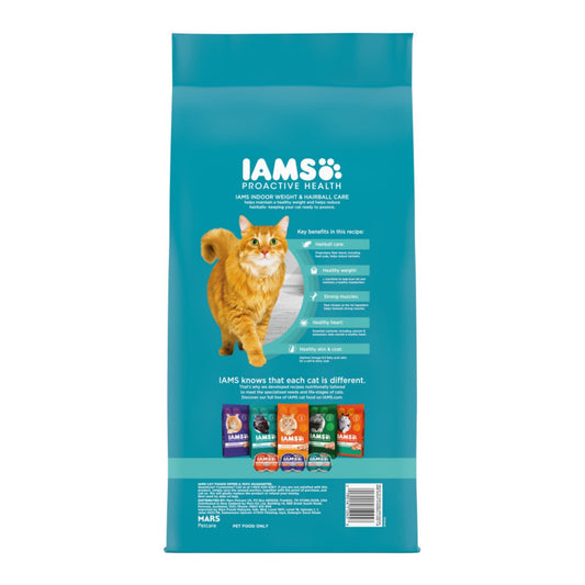 IAMS Proactive Health Weight Control & Hairball Care Indoor Adult Dry Cat Food Chicken & Turkey 1ea/7 lb