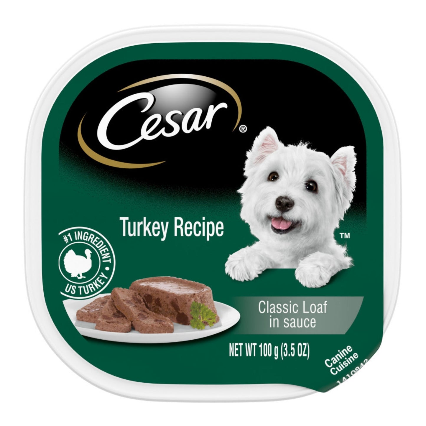 Cesar Classic Loaf in Sauce Adult Wet Dog Food Turkey 3.5oz 24pk