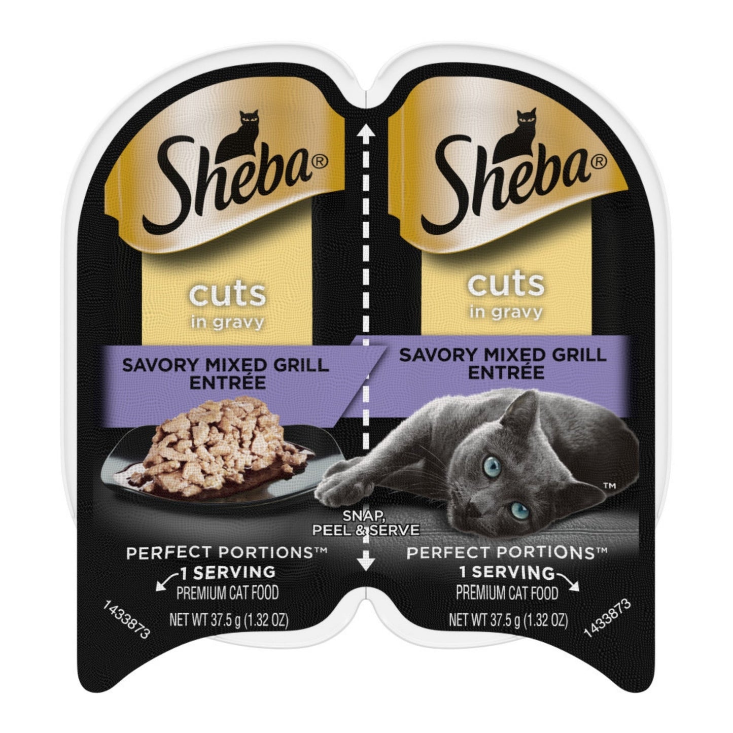 Sheba Perfect Portions Cuts in Gravy Wet Cat Food Savory Mixed Grill 2.6oz