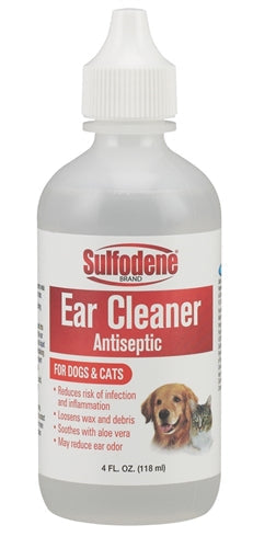 Sulfodene Brand Ear Cleaner Antiseptic for Dogs & Cats 4oz