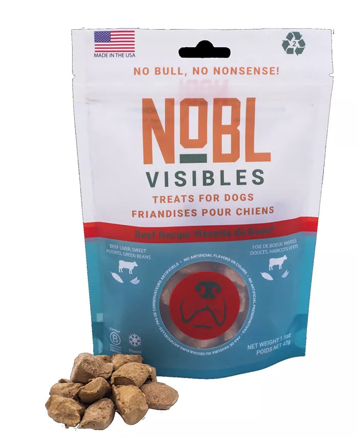 NOBL Visibles Treats for Dogs Beef Recipe - 1.5 oz
