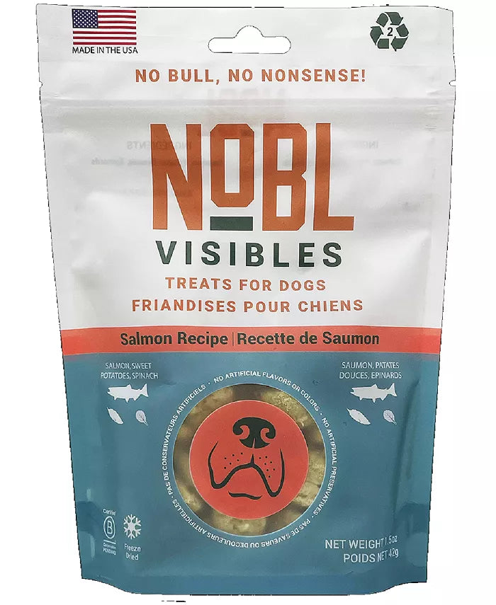 NOBL Visibles Treats for Dogs Salmon Recipe - 1.5 oz