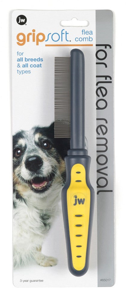 JW GripSoft Flea Comb