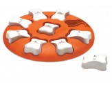 Nina Ottosson Smart Interactive Dog Toy Orange, White 10.63 In