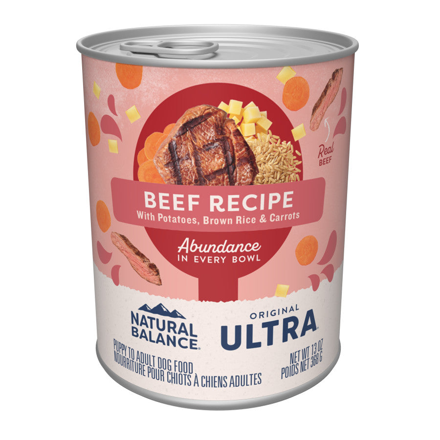 Natural Balance Pet Foods Original Ultra Abundance Canned Dog Food Beef 13oz