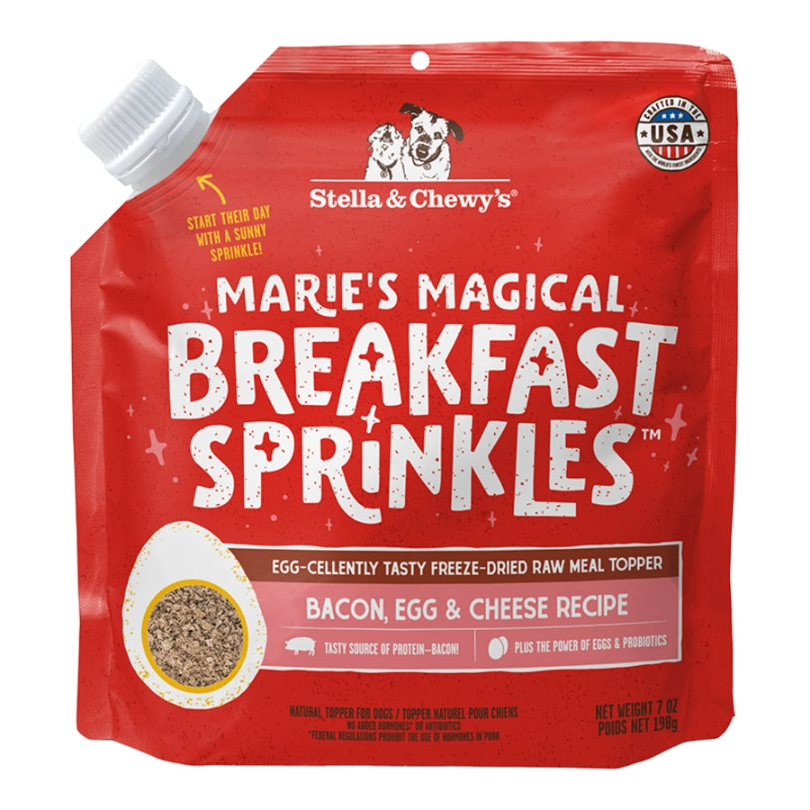 STELLA & CHEWY'S DOG FREEZE DRIED MAGICAL BREAKFAST SPRINKLES BACON, EGG & CHEESE 7OZ