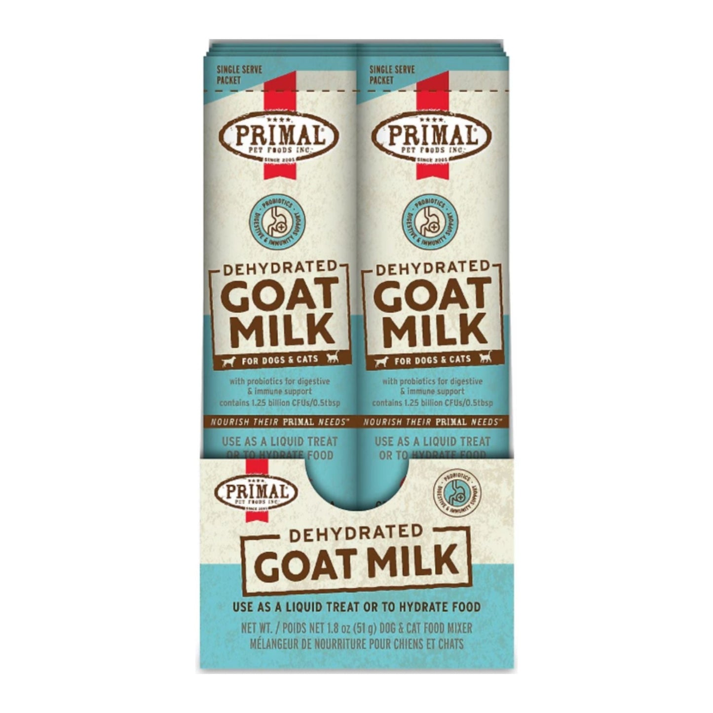 Primal Dog & Cat Dehydrated Goat Milk 10Ct Box