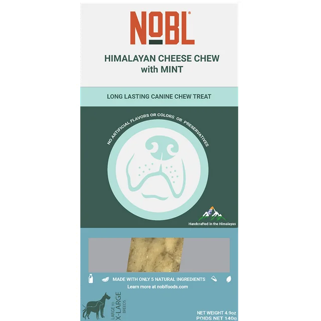 NOBL Himalayan Cheese Chew Bar with Mint - Large/Extra Large (4.93 oz)
