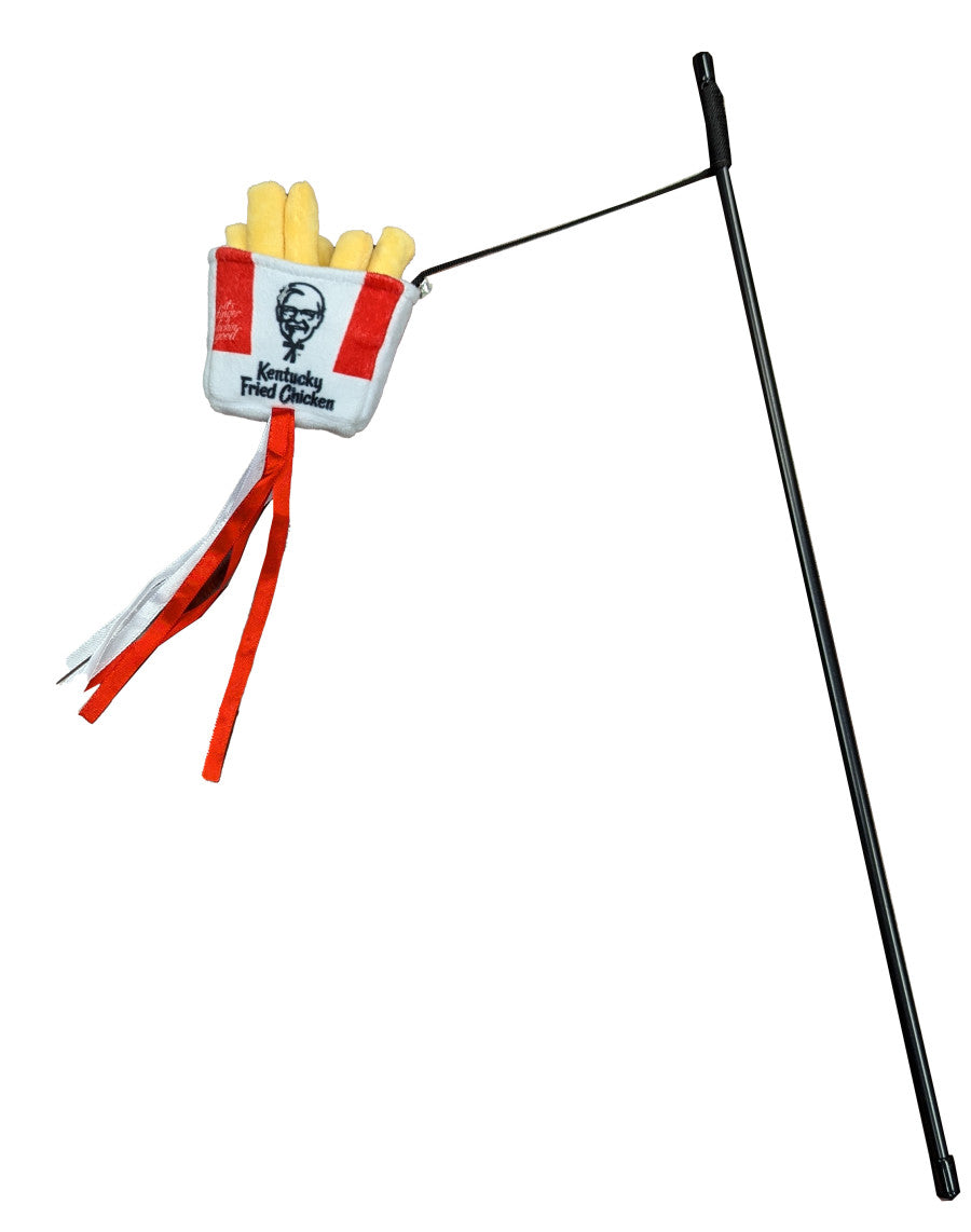 Ethical Kentucky Fried Chicken Fries Wand With Catnip Cat Toy 18in