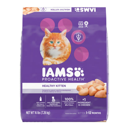 IAMS Proactive Health Kitten Dry Cat Food Chicken 16lb
