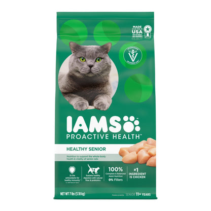 IAMS Proactive Health Senior Dry Cat Food Chicken 7lb