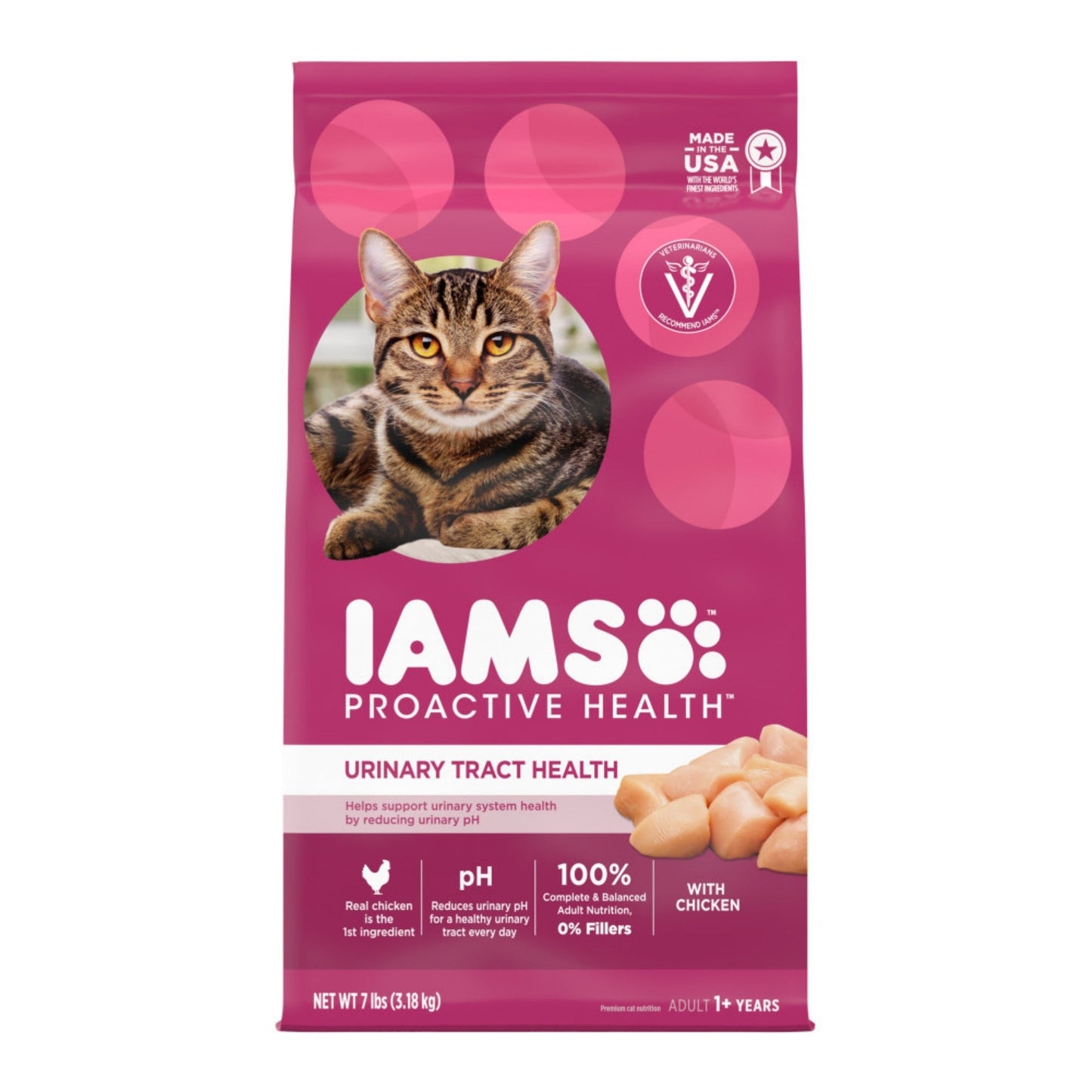 IAMS Proactive Health Urinary Tract Health Adult Dry Cat Food Chicken 7lb