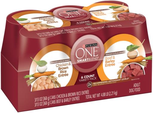Purina ONE Tender Cuts in Gravy Variety Pack, 13 oz Can (Pack of 12)