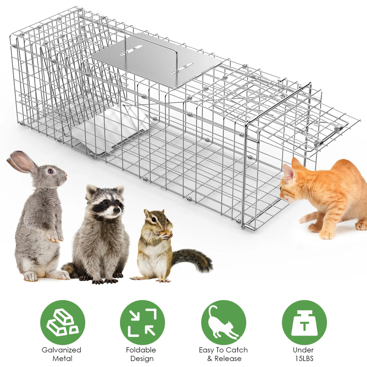 Heavy Duty Folding Live Animal Trap