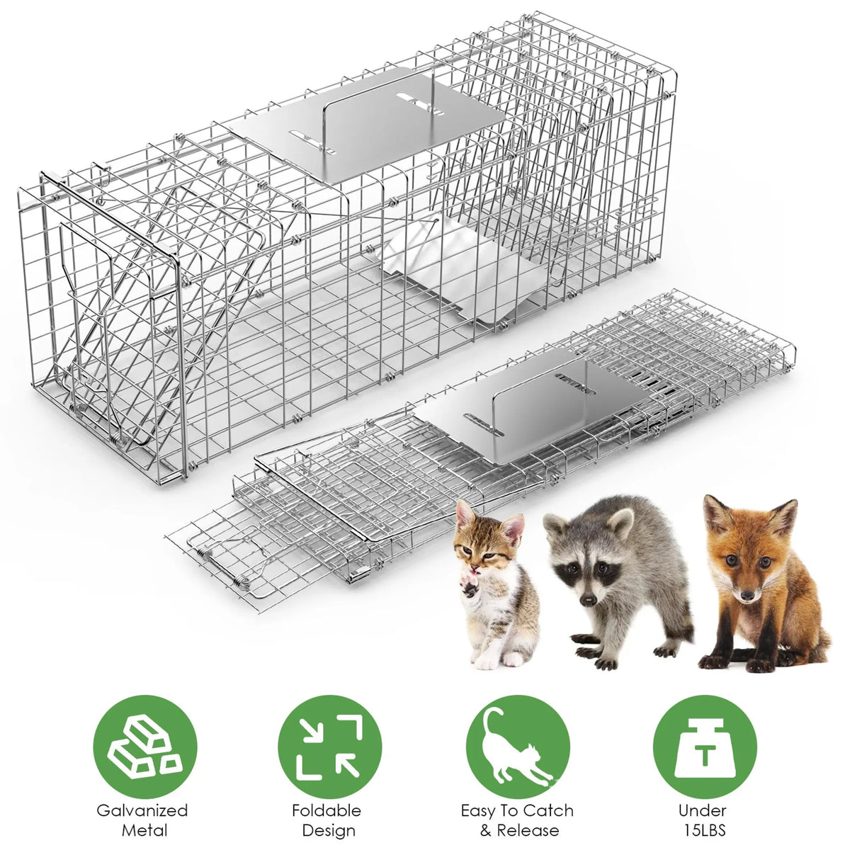 Heavy Duty Folding Live Animal Trap