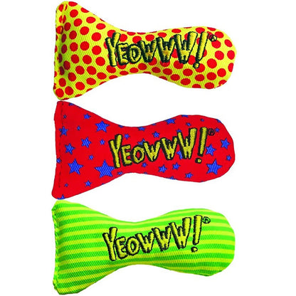 Yeowww! Stinkies Catnip Toy Assorted 3 in 3 Pack Assorted