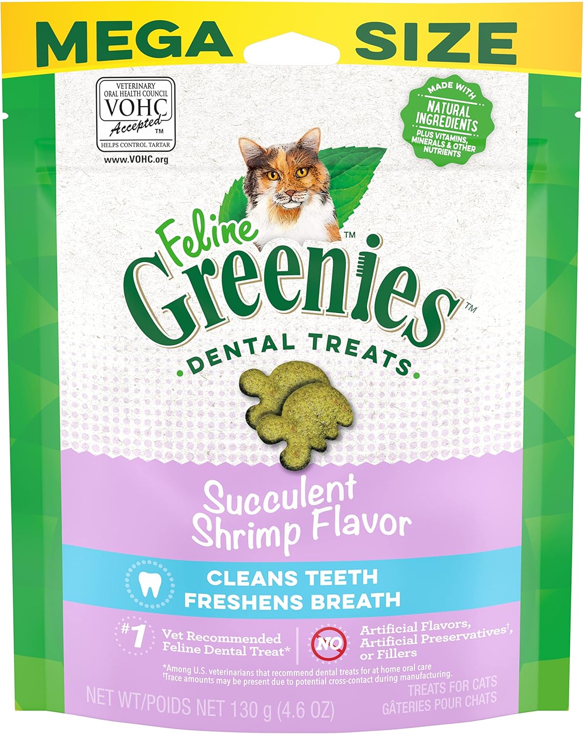 Greenies Feline Adult Cat Dental Treats Succulent Shrimp 1ea/4.6 oz