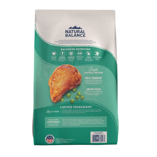 Natural Balance Pet Foods Limited Ingredient Grain Free Dry Cat Food Green Pea & Chicken 4lb