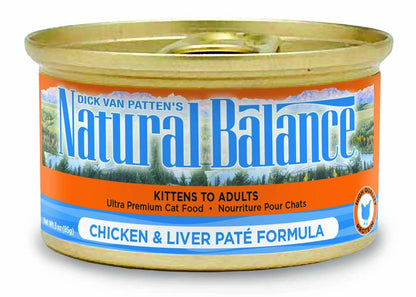 Natural Balance Pet Foods Original Ultra Canned Cat Food Chicken & Liver 5.5oz