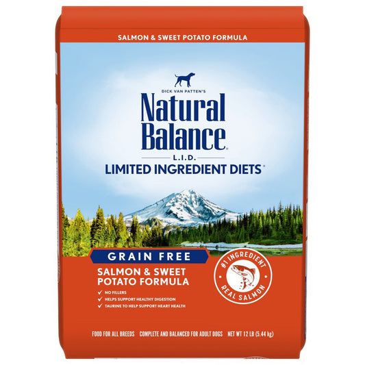 Natural Balance Pet Foods Limited Ingredient Grain Free Dry Dog Food Salmon & Sweet Potato 24lb