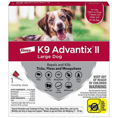 Advantage II Single Dose Large Dog Red