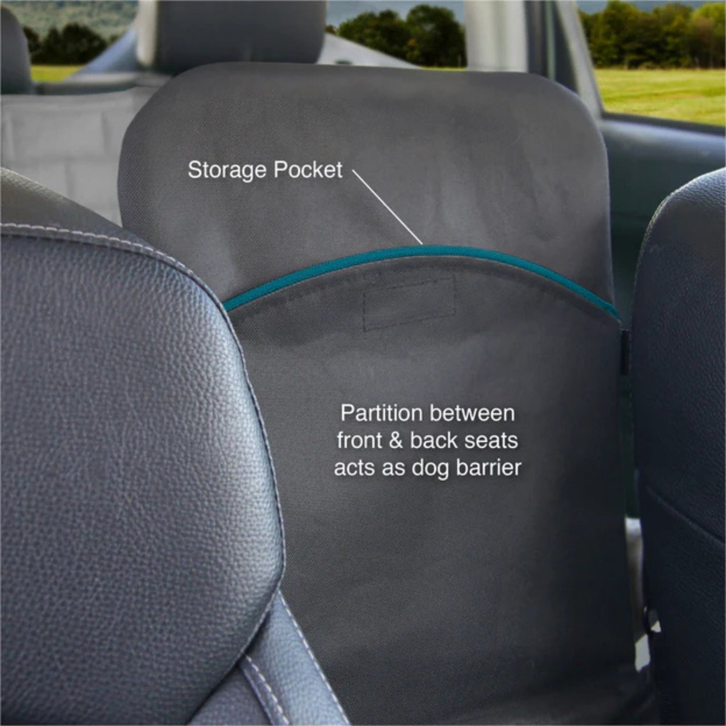 Kurgo Dog Rover Backseat Bridge Black/Charcoal