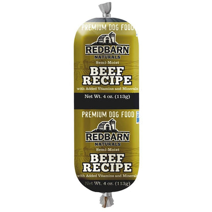 Redbarn Pet Products Dog Food Roll Beef 4oz 24ct