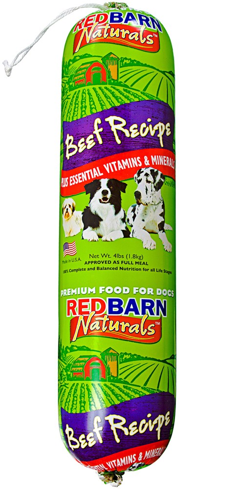 Redbarn Pet Products Dog Food Roll Beef 4lb