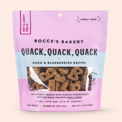 Bocces Bakery Dog Soft And Chewy Quack Quack 6oz