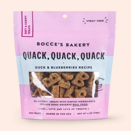 Bocces Bakery Dog Soft And Chewy Quack Quack 6oz