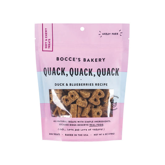 Bocces Bakery Dog Soft And Chewy Quack Quack 6oz