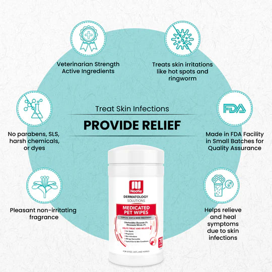 Nootie Antimicrobial Wipes 70 Count