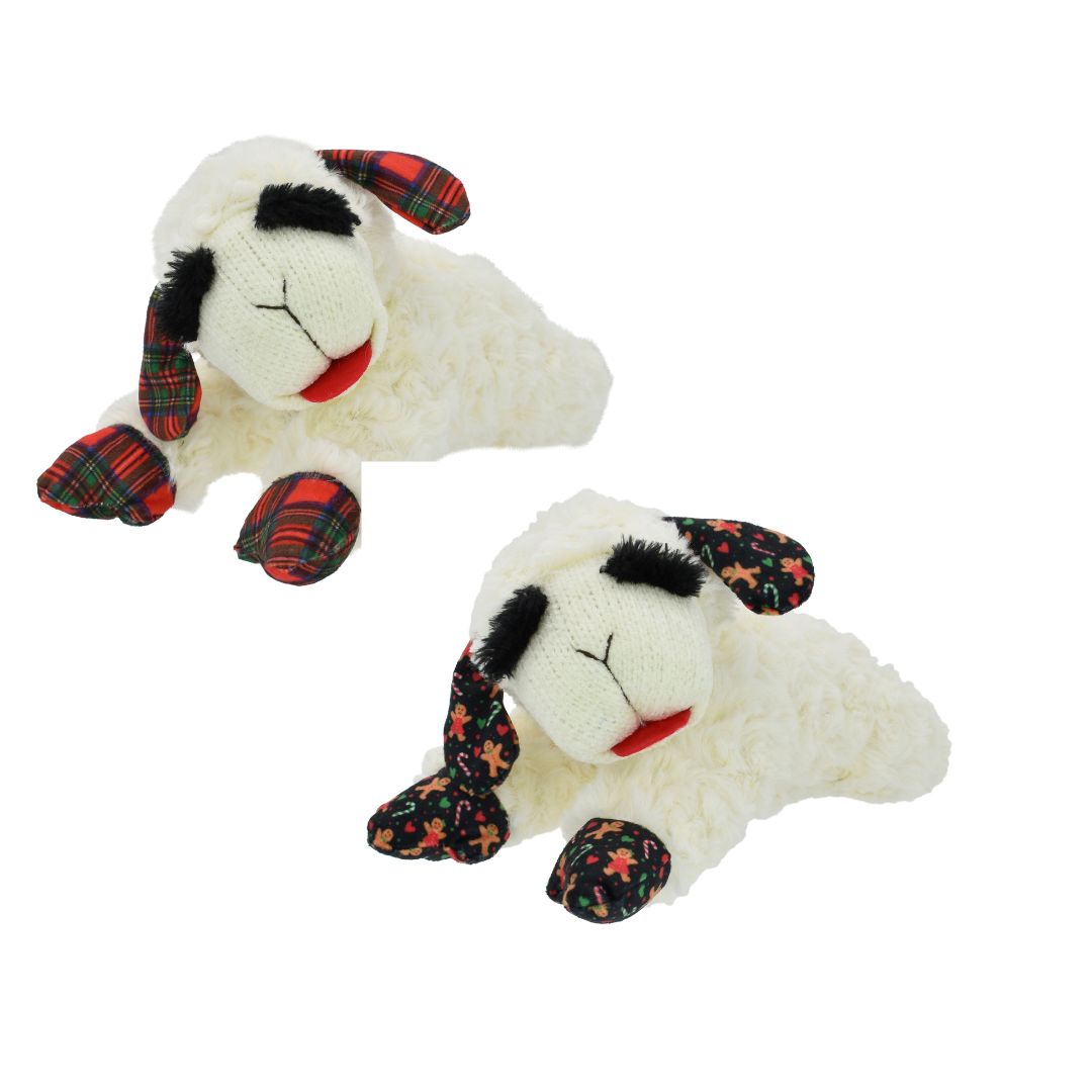 Multipet Christmas Holiday Lamb Chop 10.5inch (1 lamb)