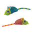 Catnip Chew Mice Dental Health Cat Toy - 2 Pack