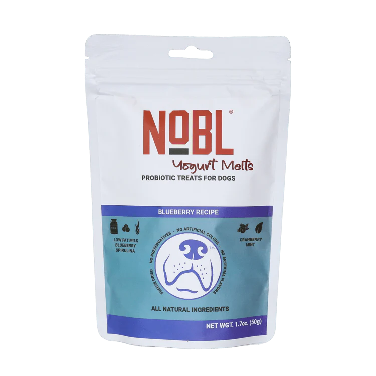 NOBL  Yogurt Melts Freeze-Dried Probiotic Treats -  Blueberry Recipe (1.76 oz)